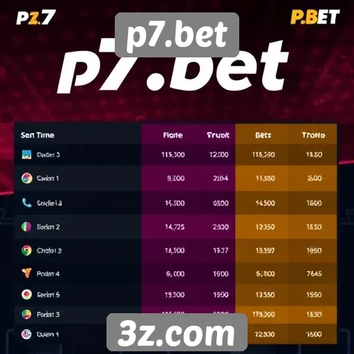 Desempenho do p7.bet em comparação com concorrentes